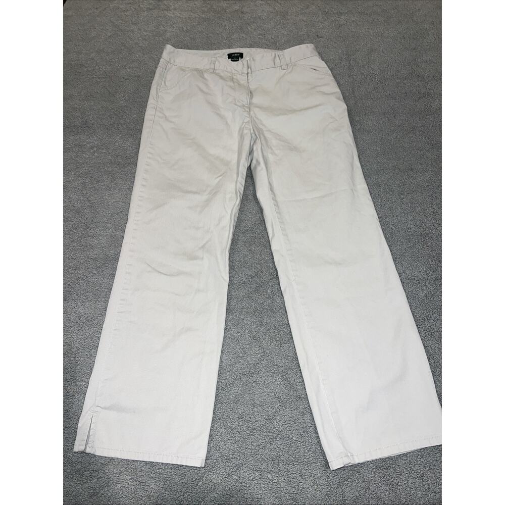 J. Crew City Fit Pants Neutral Light Tan Size 4 favorite Fit